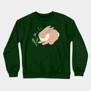 Cute Rabbit and Dandelion Crewneck Sweatshirt